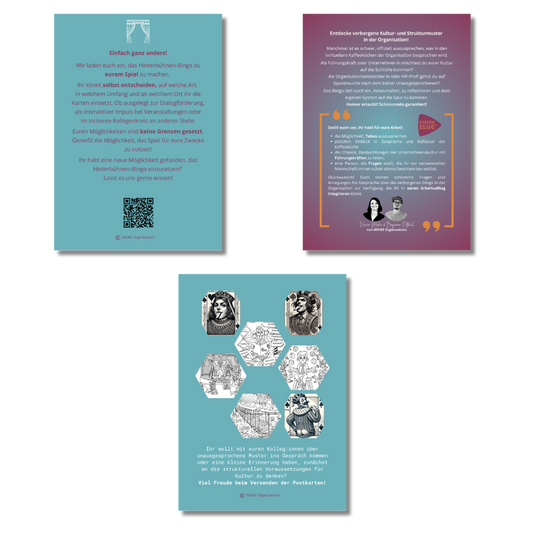 Hinterbühnen-Bingo – das Kartenset für Teamreflexion & Organisationskultur